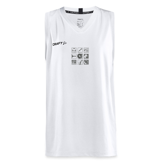 CRAFT Progress teenager basketbalshirt - wit