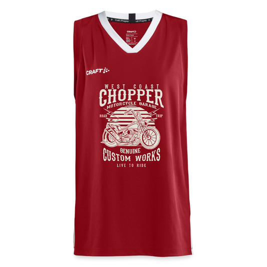 CRAFT Progress teenager basketbalshirt - donkerrood