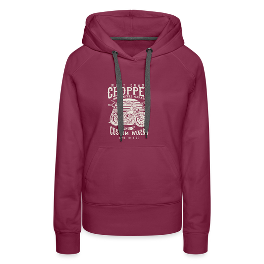 Vrouwen Premium hoodie - bordeaux