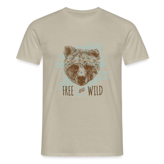 Mannen T-shirt - zandbeige