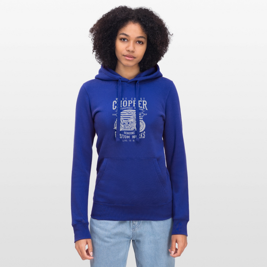 Vrouwenhoodie van Russell - koningsblauw