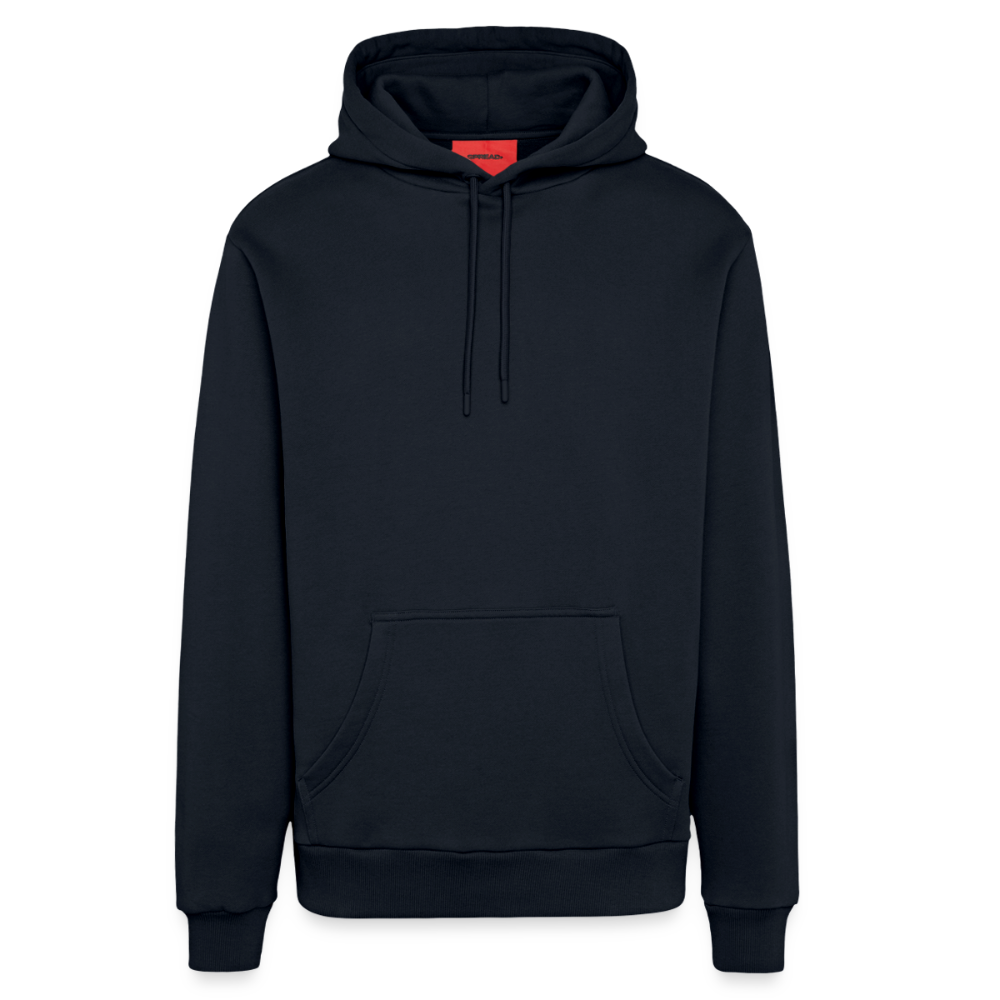 Organic relaxed hoodie made in EU - DARK NAVY