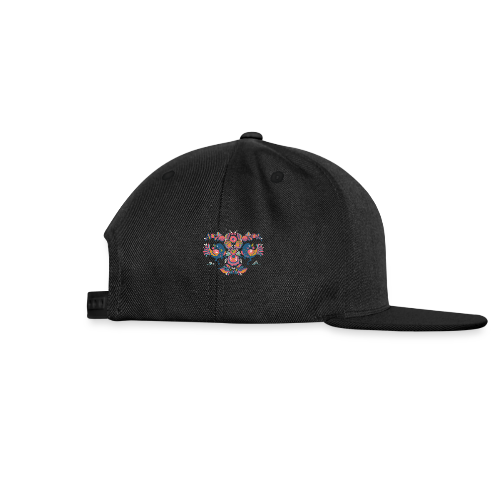 Snapback cap - zwart/zwart