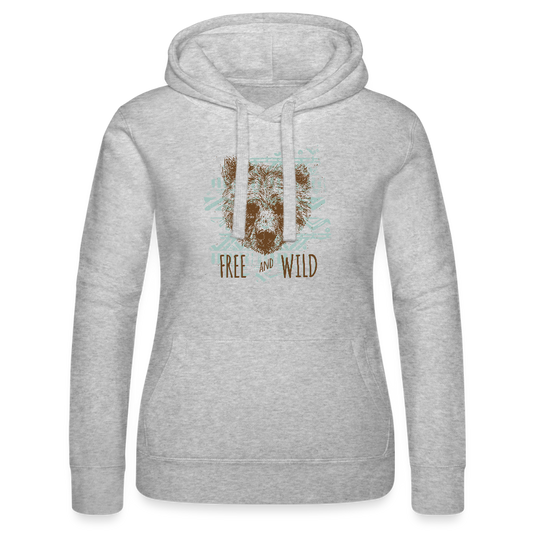 Vrouwenhoodie van Russell - grijs gemêleerd