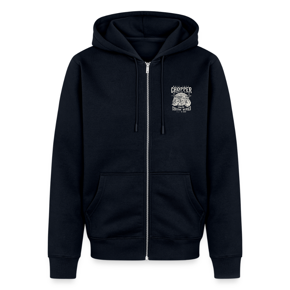 Mannenjack Premium met capuchon - navy