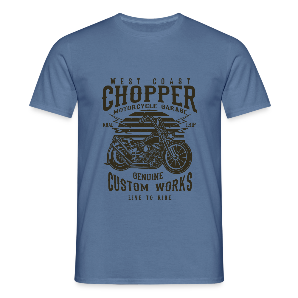 Mannen T-shirt - duifblauw 