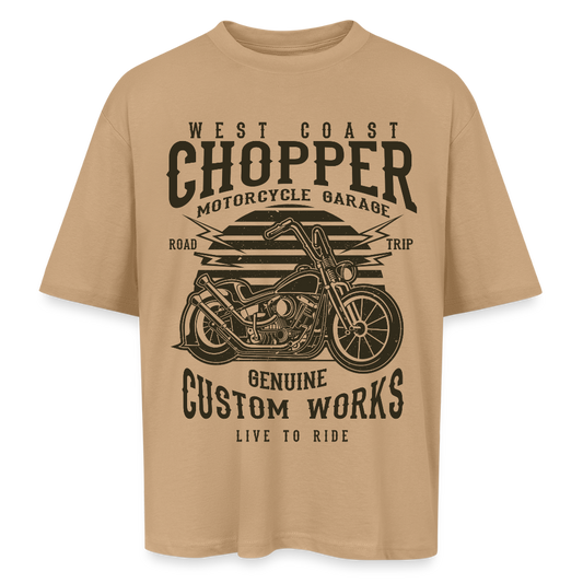 Oversized uniseks T-shirt - beige