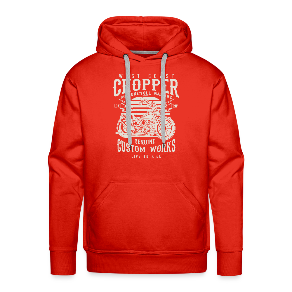 Mannen Premium hoodie - rood