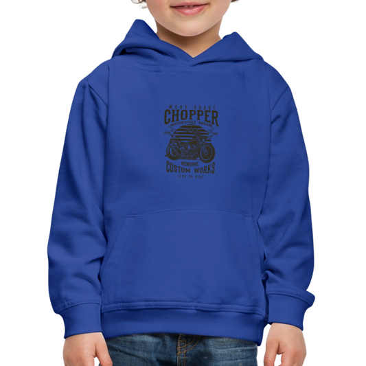 Kinderen trui Premium met capuchon - koningsblauw