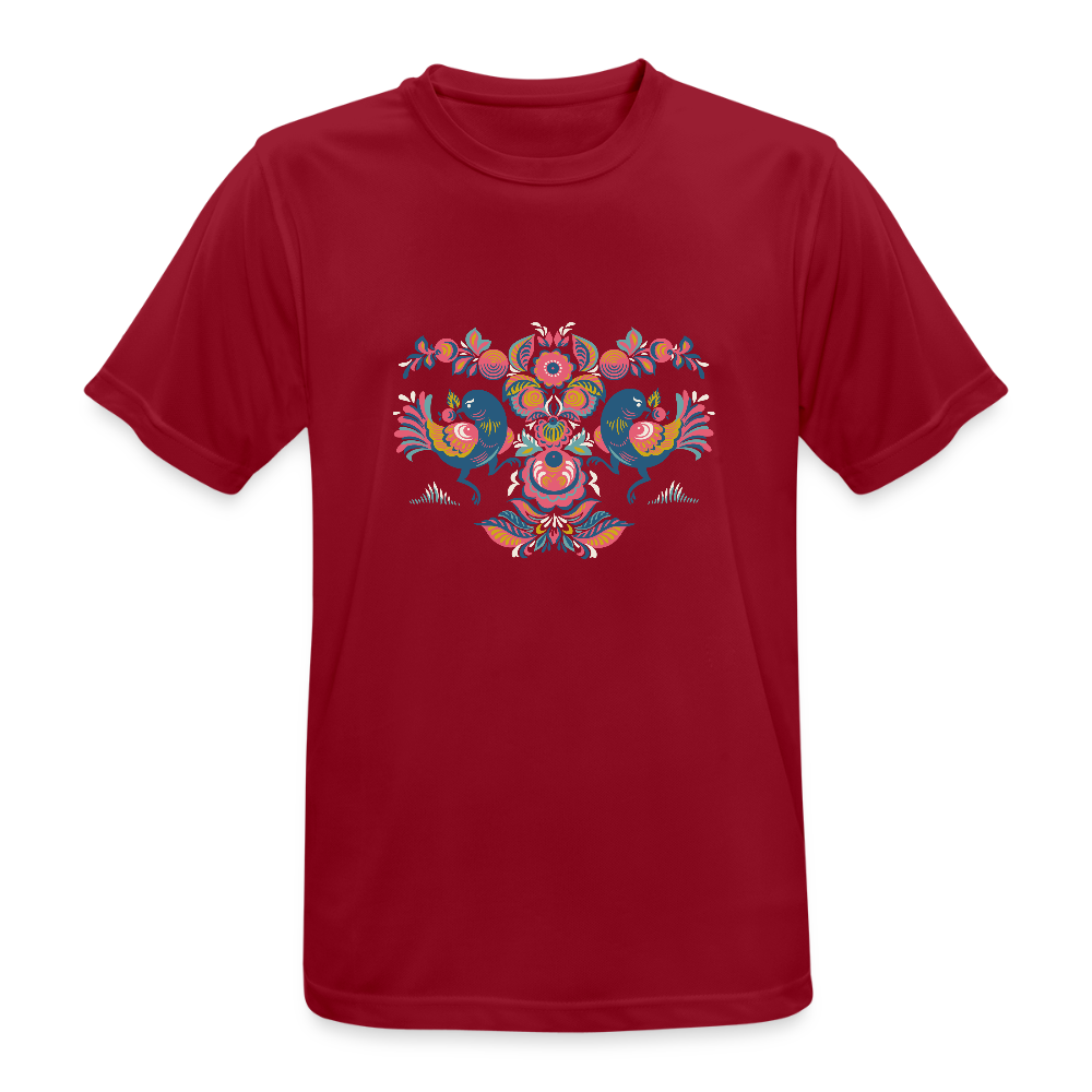 Mannen T-shirt ademend actief - donkerrood
