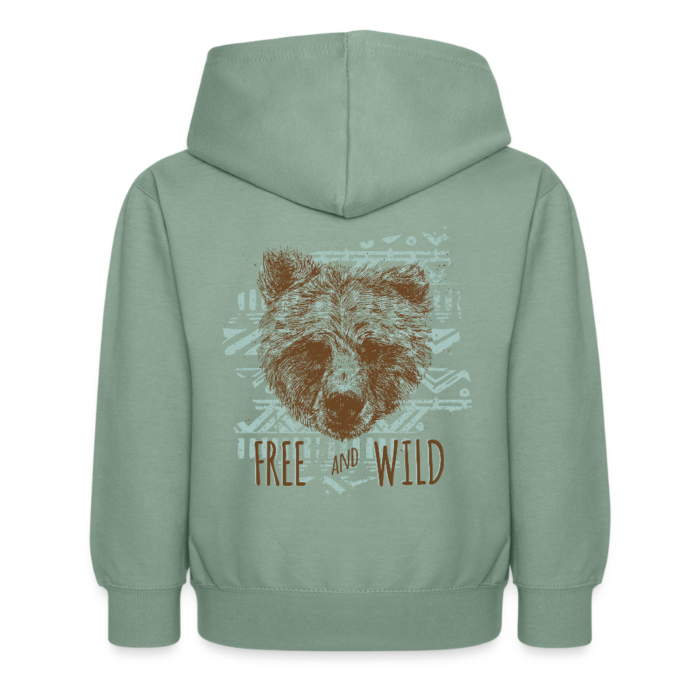 Kinderhoodie - grijsgroen