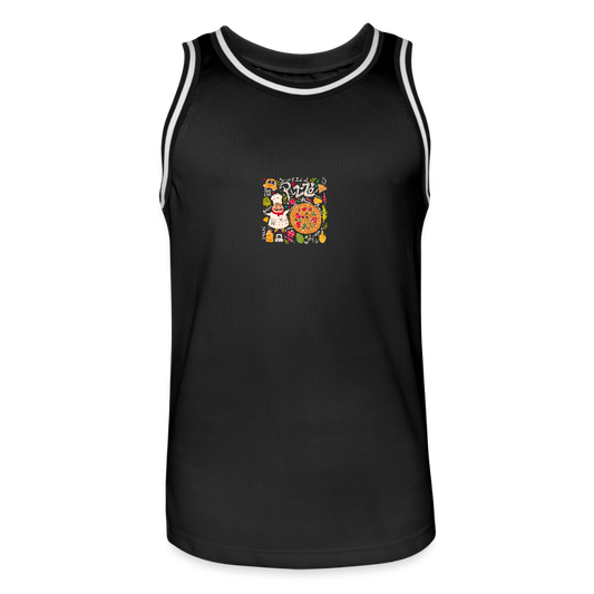 Mannen basketbal shirt - zwart/wit