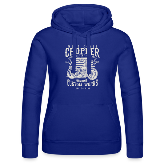 Vrouwenhoodie van Russell - koningsblauw