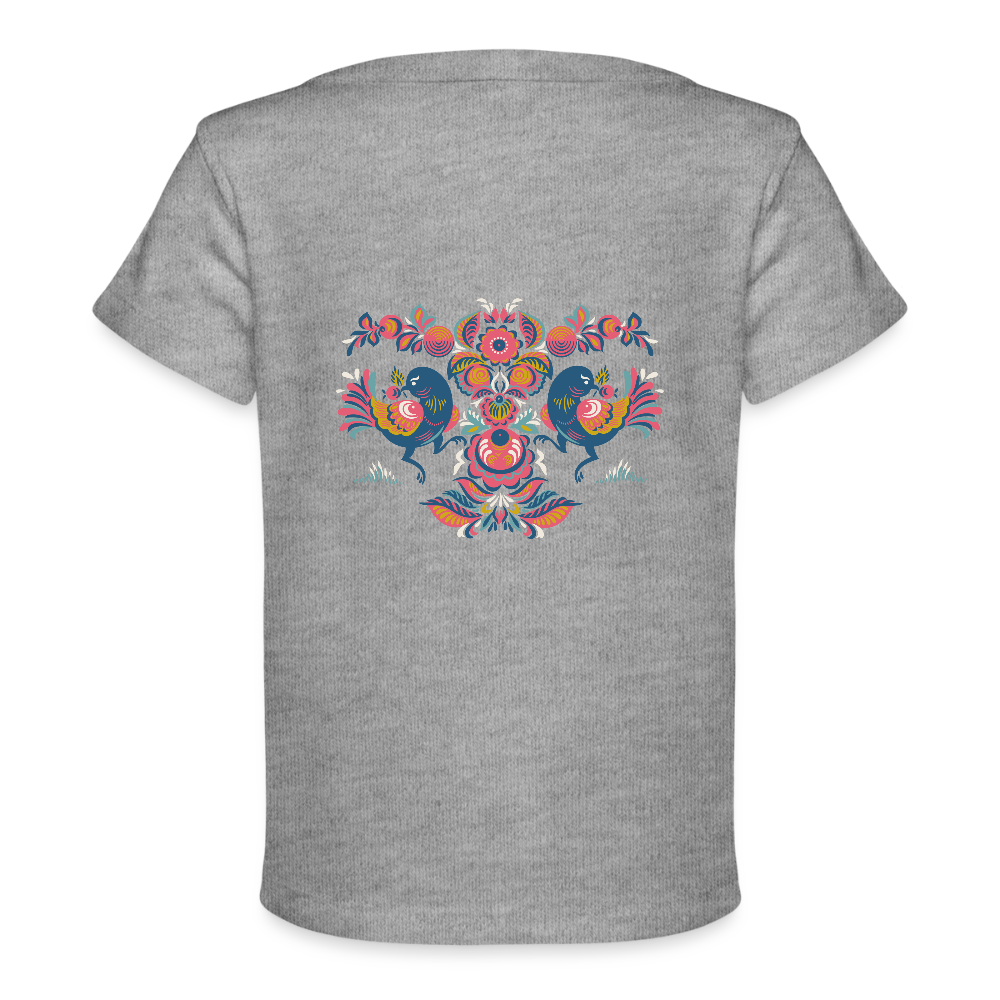 Baby bio-T-shirt - grijs gemêleerd