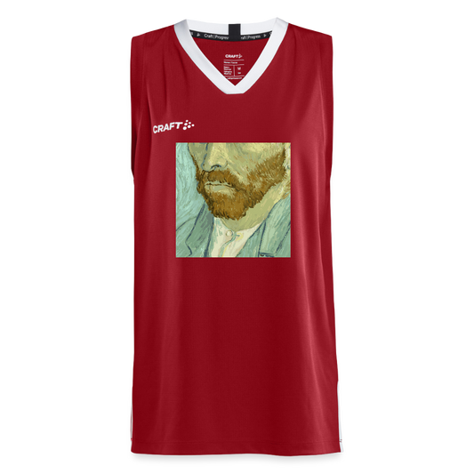 CRAFT Progress teenager basketbalshirt - donkerrood