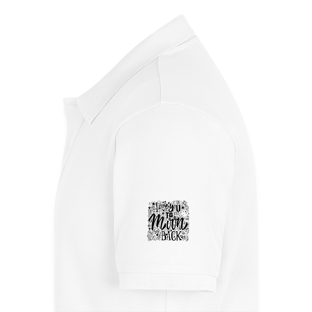 Mannen Premium Bio Poloshirt - wit