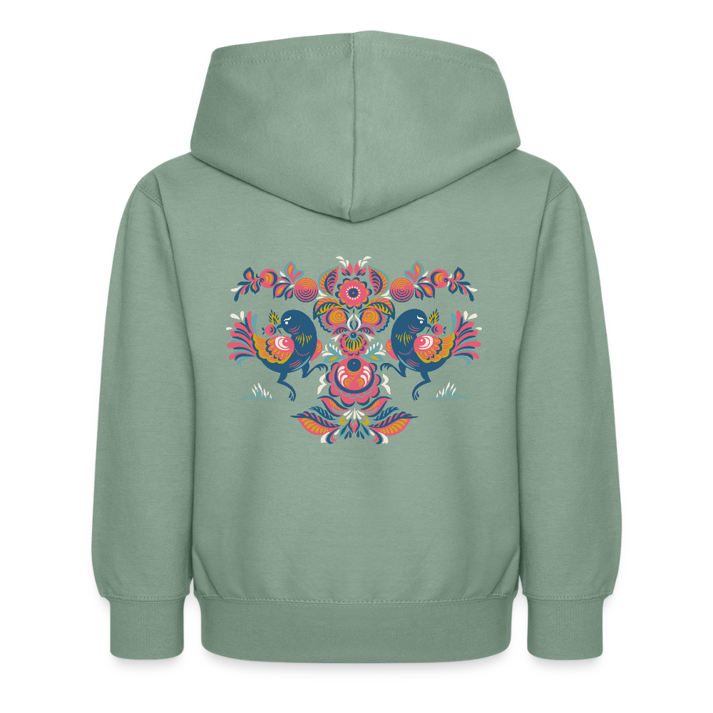 Kinderhoodie - grijsgroen