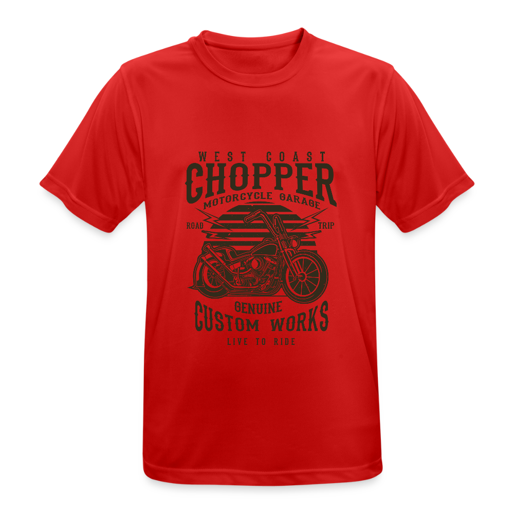 Mannen T-shirt ademend actief - rood