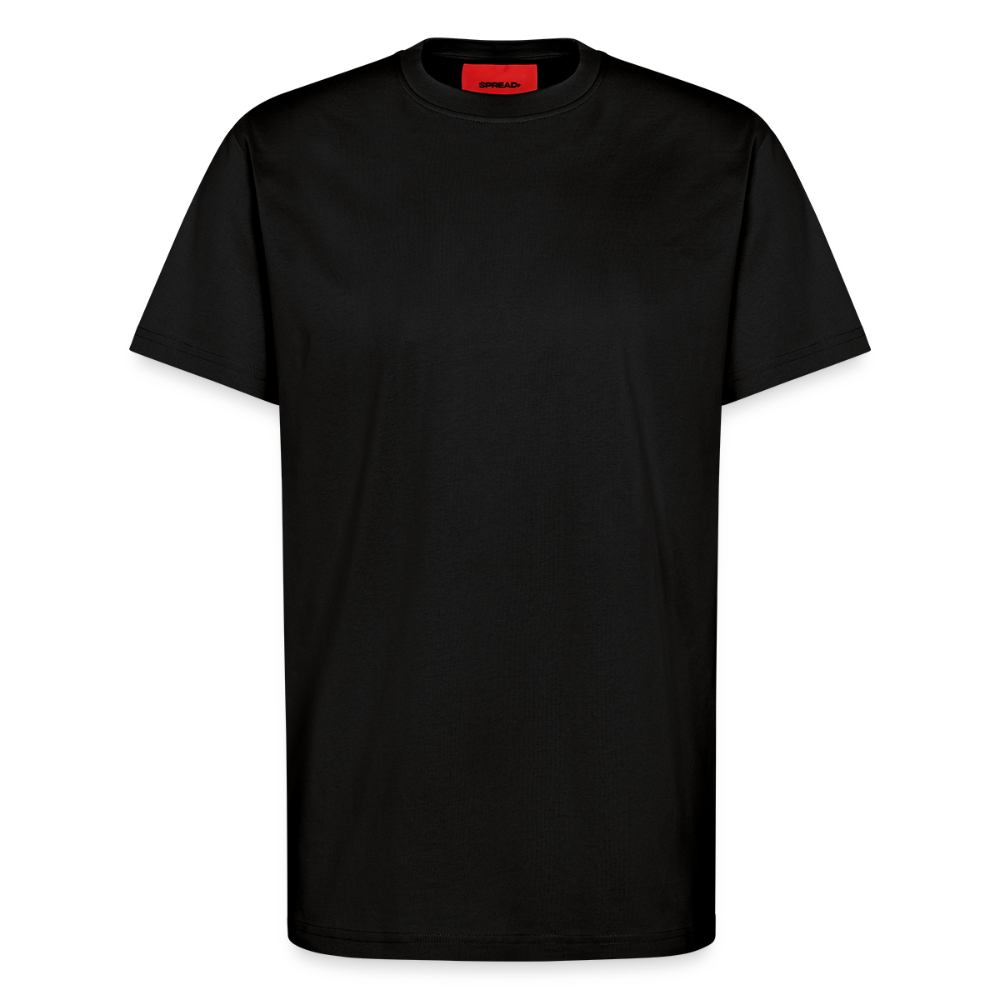 Organic relaxed T-shirt made in EU - SOLID BLACK