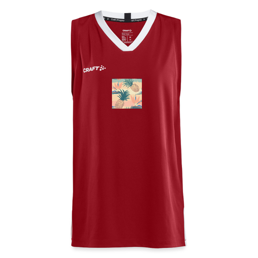 CRAFT Progress teenager basketbalshirt - donkerrood