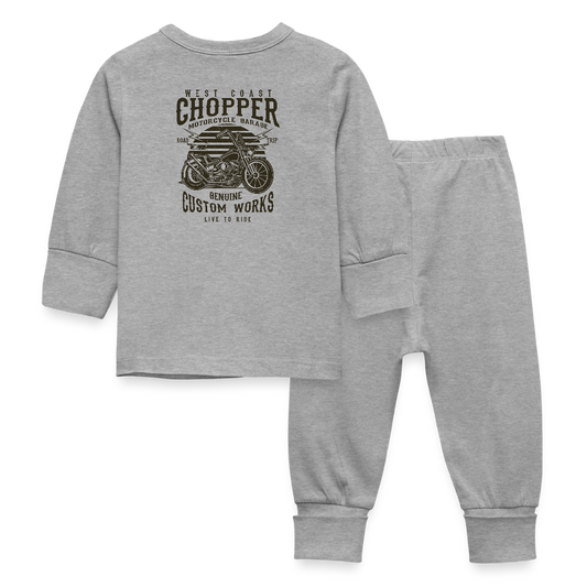 Baby-/kinderpyjama - grijs gemêleerd