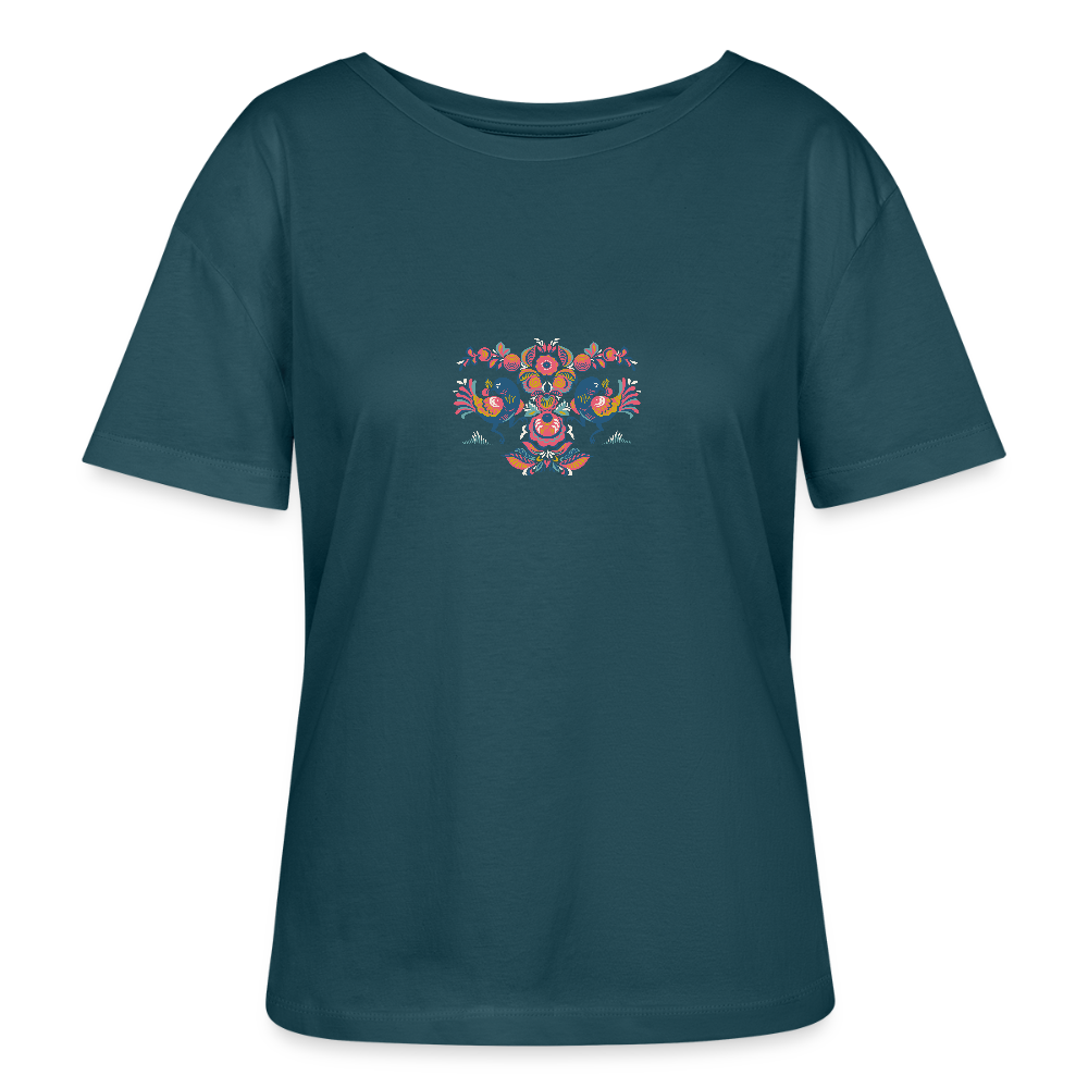 Stanley/Stella Relaxed vrouwen bio-T-shirt met ronde hals SERENA - donker petrol