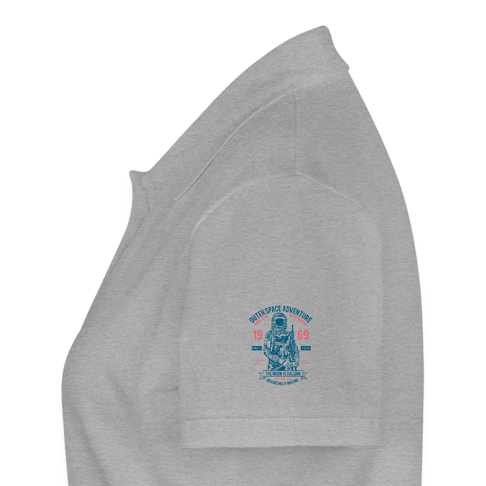 Vrouwen Premium Bio Poloshirt - grijs gemêleerd