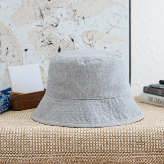 Stanley/Stella gerecyclede bucket hat - grijs gemêleerd