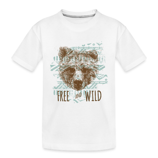 Kinderen premium biologisch T-shirt - wit