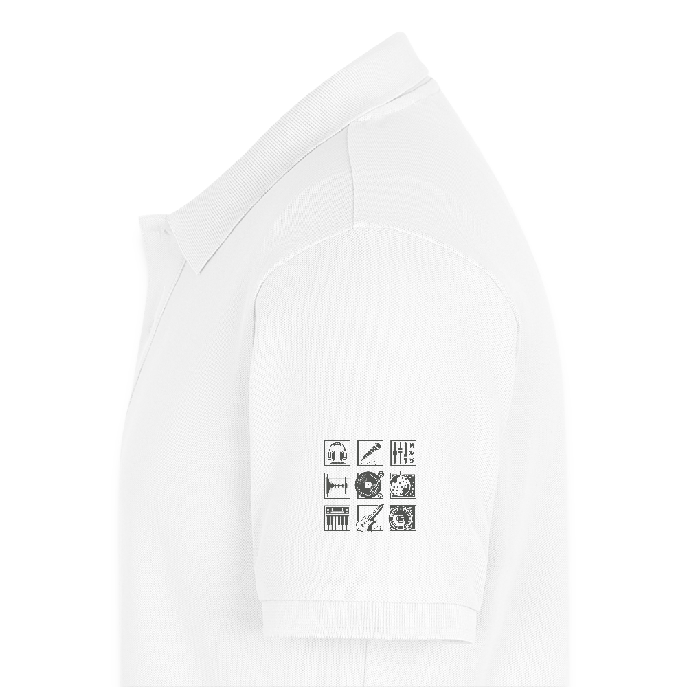 Mannen Premium Bio Poloshirt - wit