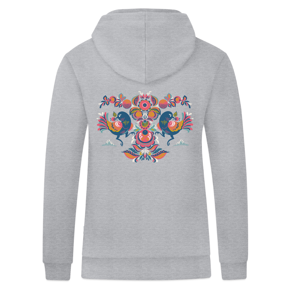 JAKO Ziphoodie Organic - grijs gemêleerd