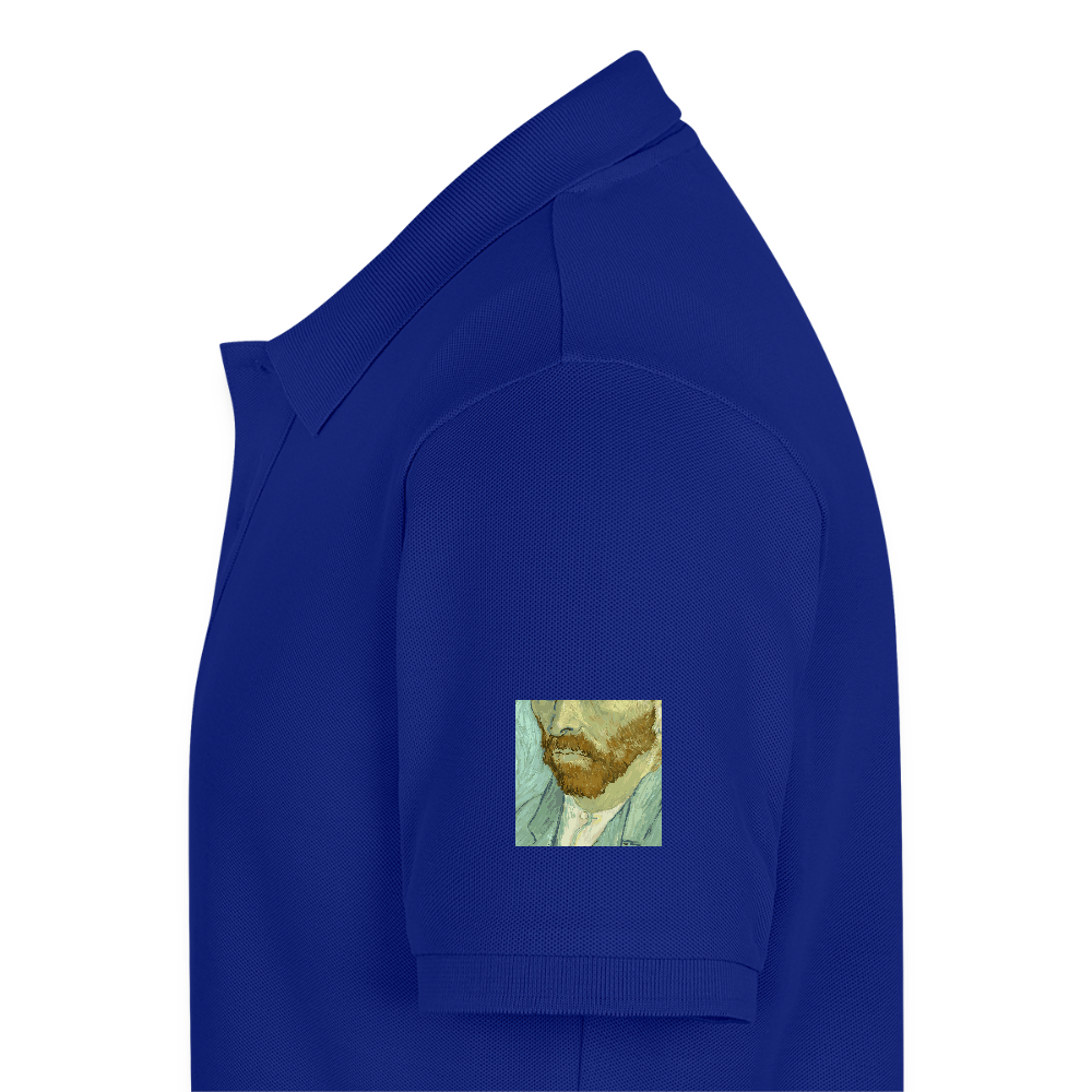 Mannen Premium Bio Poloshirt - koningsblauw