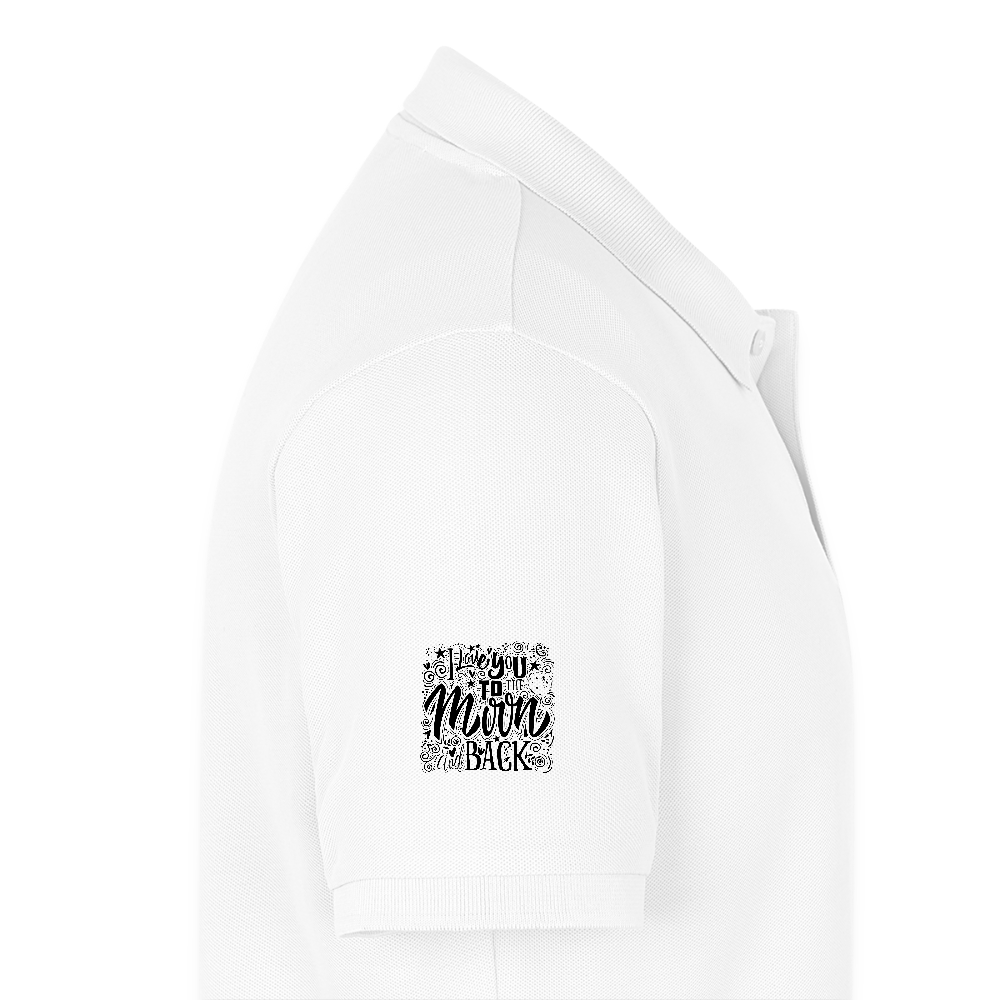 Mannen Premium Bio Poloshirt - wit