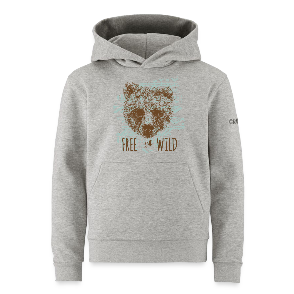 CRAFT Community 2.0 tieners hoodie - grijs gemêleerd