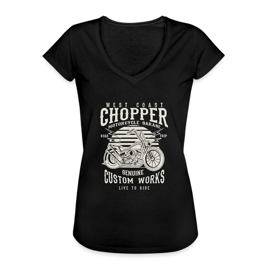 Vrouwen Vintage T-shirt - zwart