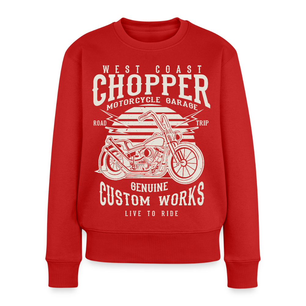 Vrouwen premium sweater - rood