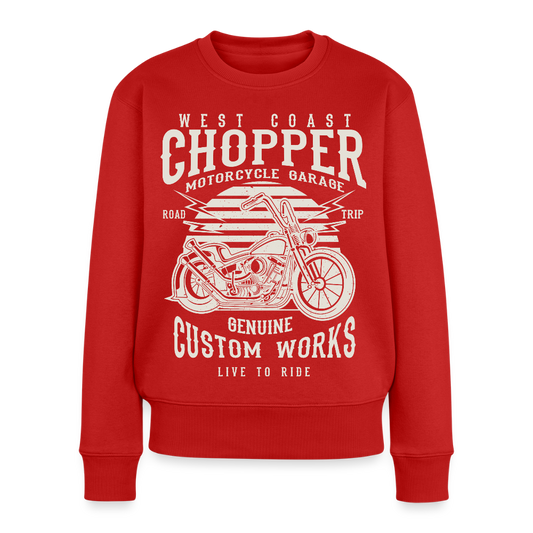 Vrouwen premium sweater - rood