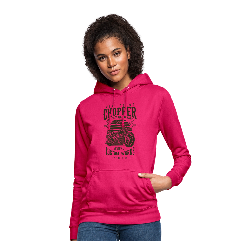 Vrouwen hoodie - donker roze
