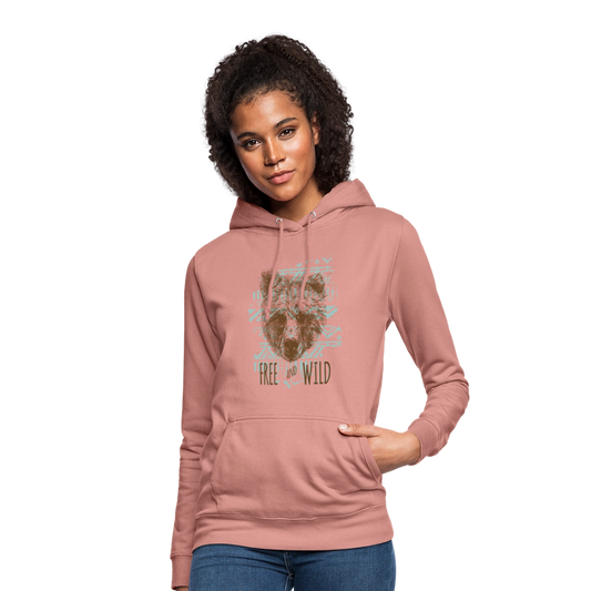 Vrouwen hoodie - altrosa