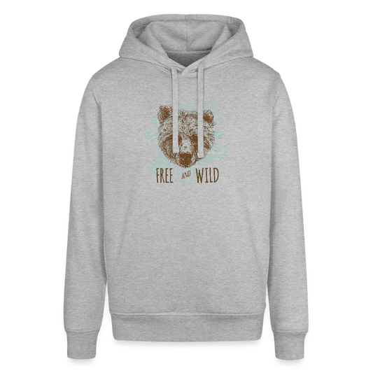 Uniseks bio-hoodie van Stanley & Stella - grijs gemêleerd