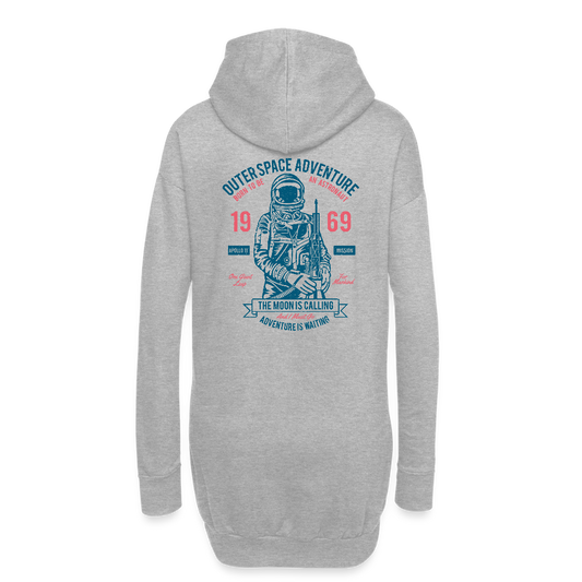 Hoodiejurk - grijs gemêleerd