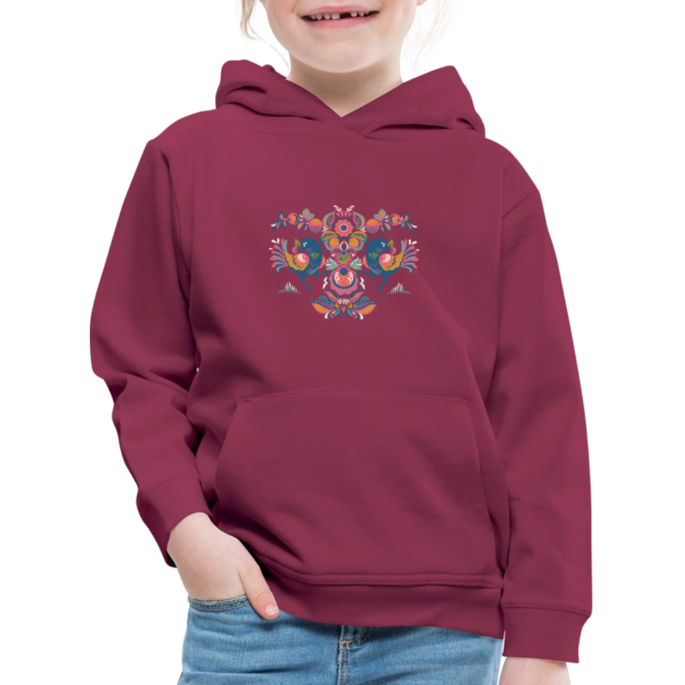 Kinderen trui Premium met capuchon - bordeaux