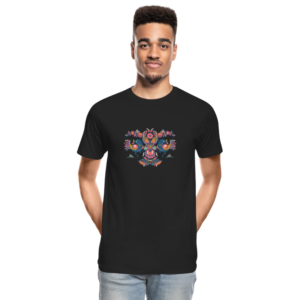 Mannen premium biologisch T-shirt - zwart