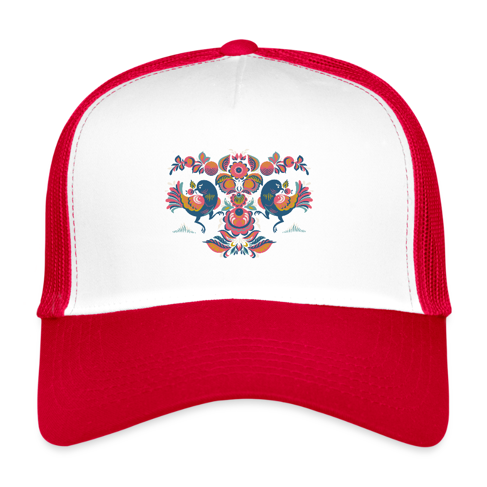 Trucker Cap - wit/rood