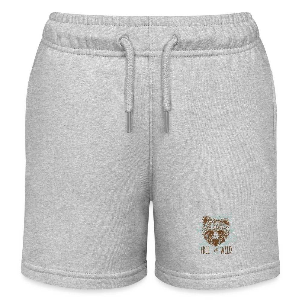 Stanley/Stella Kinder-bio-joggingshorts MINI BOLTER - grijs gemêleerd