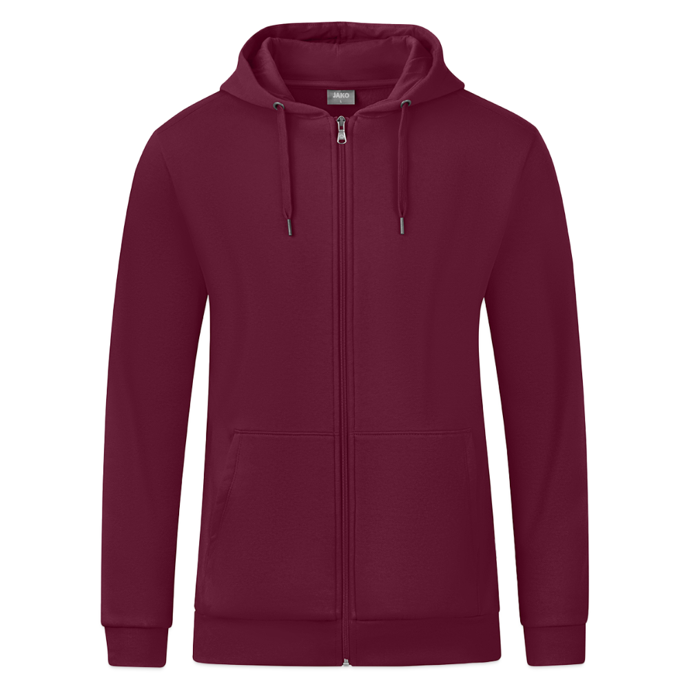 JAKO Ziphoodie Organic - wijnrood