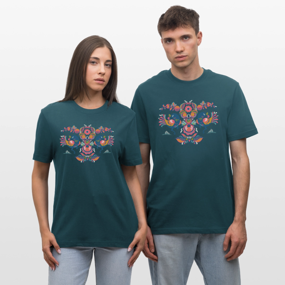 Stanley/Stella Relaxed fit uniseks bio-T-shirt Sparker - donker petrol