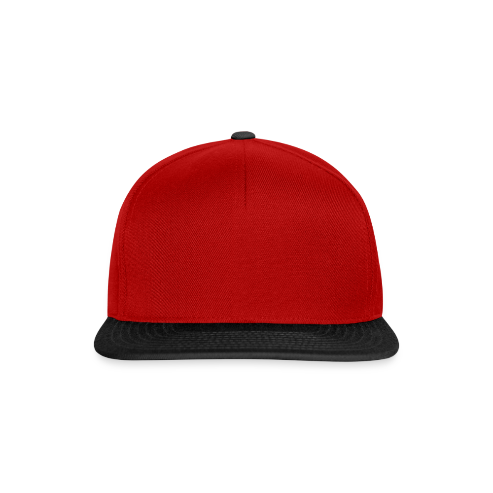 Snapback cap - rood/zwart