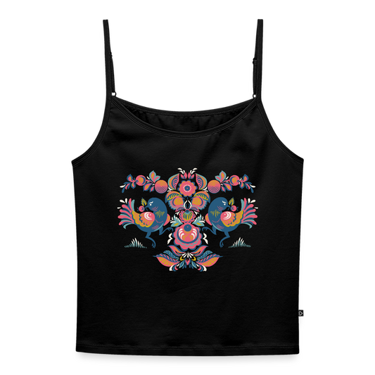 Vrouwen spaghetti-tanktop - zwart