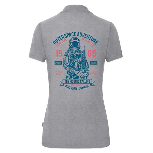 JAKO Vrouwen polo Organic - grijs gemêleerd